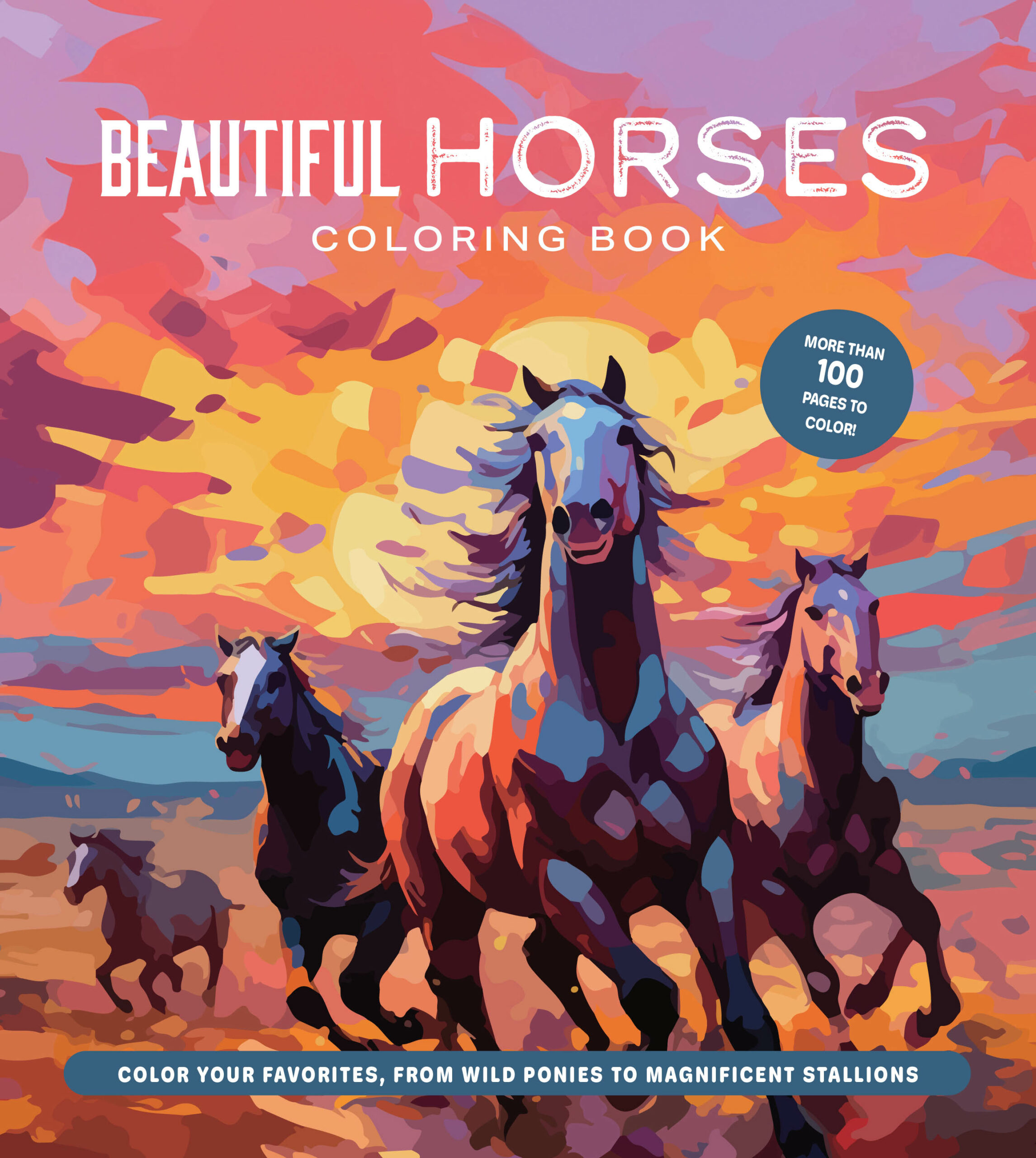 Beautiful Horses Coloring Book - Walter Foster